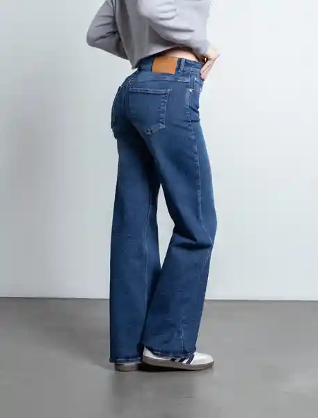 Jean Mujer Azul Índigo Medio Talla 10 492F005 Naf Naf