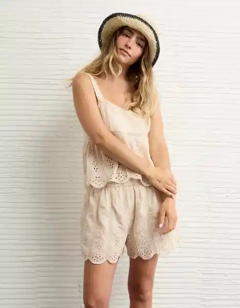 Short Mujer Blanco Talla: LARGE 8274106 American Eagle