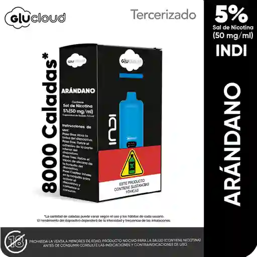 Vapeador Glucloud Arándano Indi