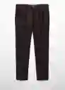 Pantalón Antoine Vino Talla 44 Hombre Mango