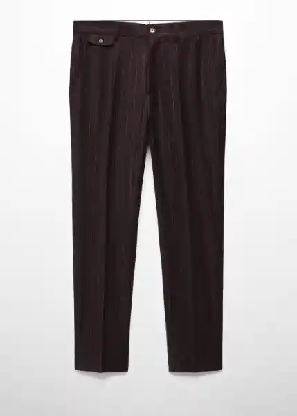 Pantalón Antoine Vino Talla 44 Hombre Mango