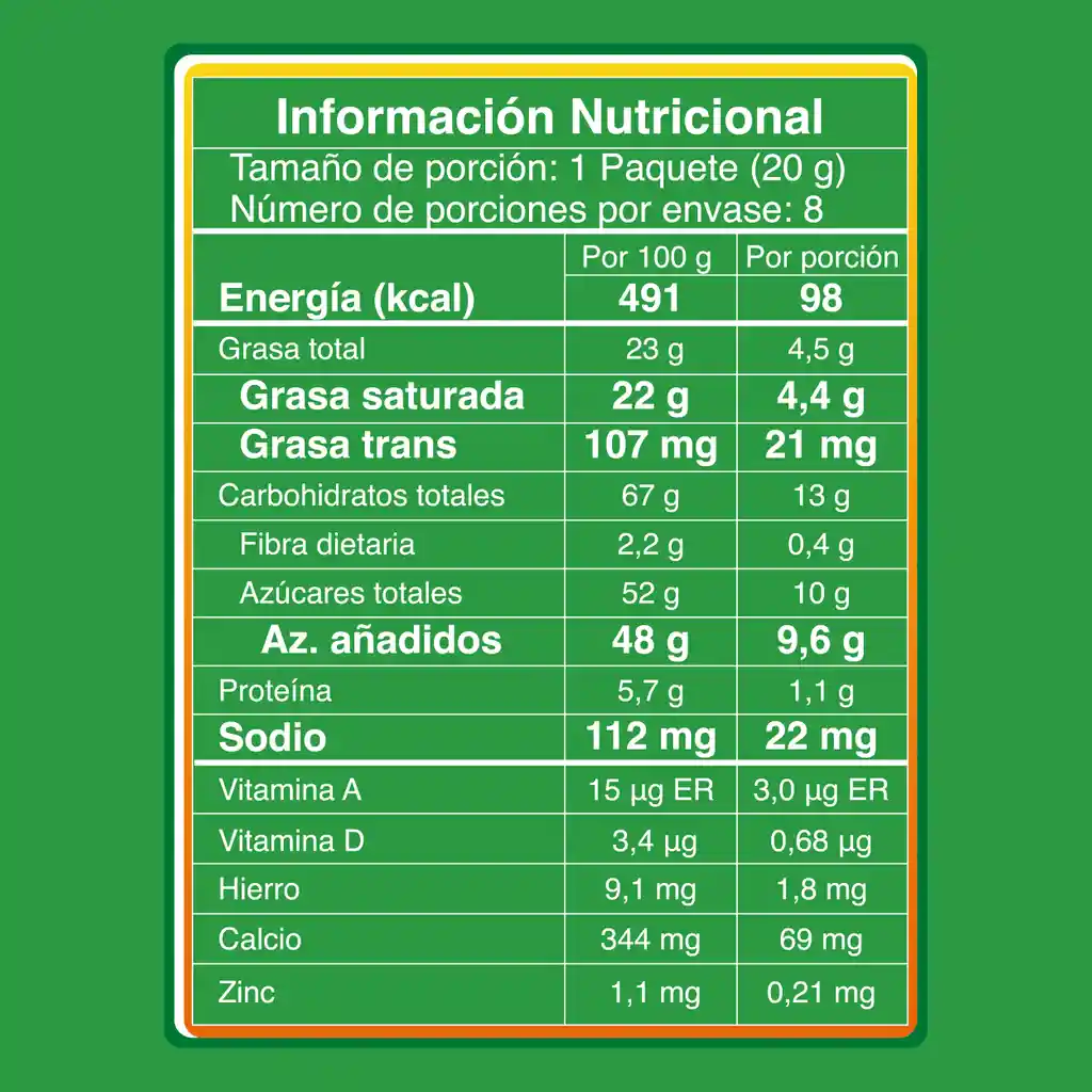 MILO NUGGETS cubiertos con sabor a chocolate 8 Unds x 160g