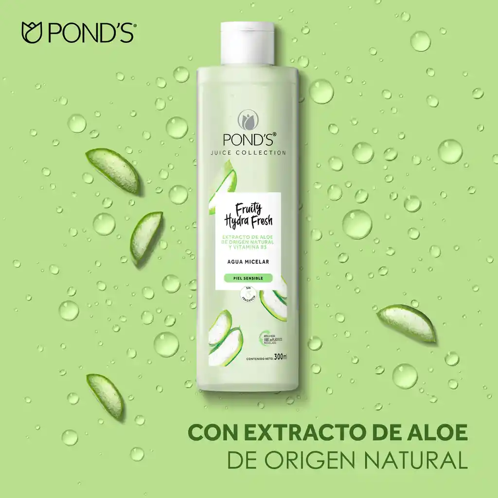 Agua Micelar Ponds Aloe 300ml