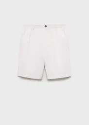 Bermuda Banarea Offwhite Talla 42 Hombre Mango