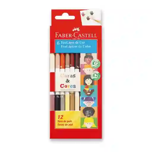 Faber Castell Lápiz de Color Bicolor Caras & Colores