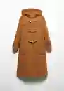 Abrigo Duffle Camel Talla S Mujer Mango
