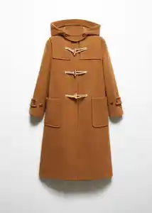 Abrigo Duffle Camel Talla S Mujer Mango