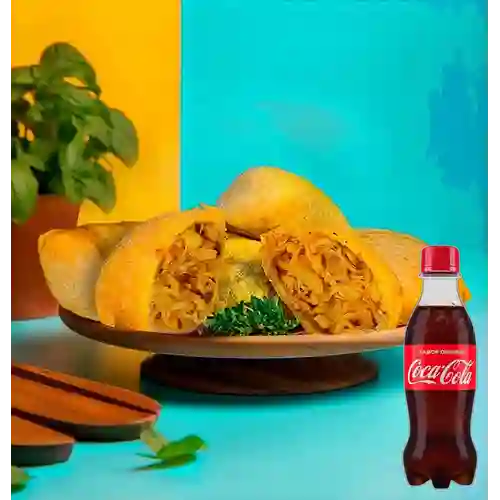 Combo Empanada Pollo + Coca-Cola Sabor Original 250 ml