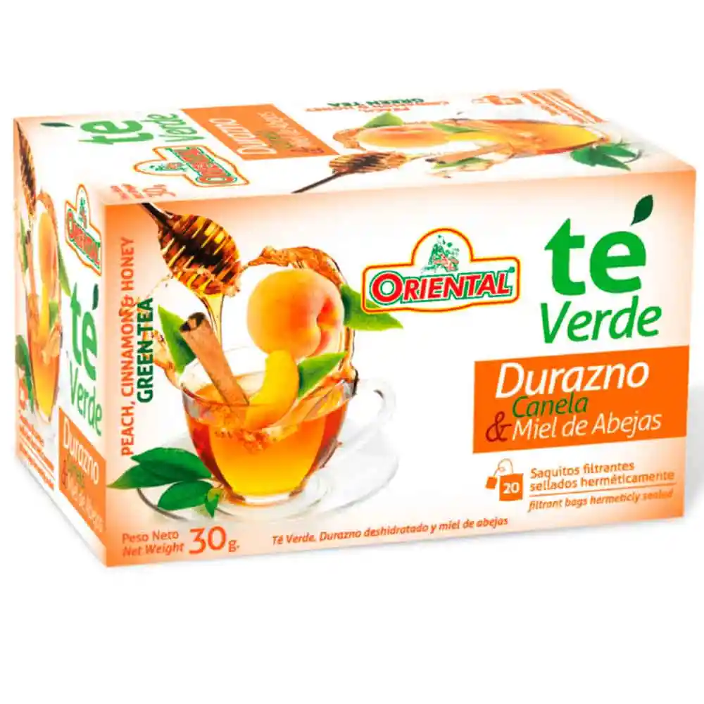 Oriental Te Verdemiel Durazno Y Canela X30 G