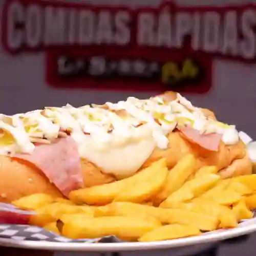 Perro Italiano + Papitas
