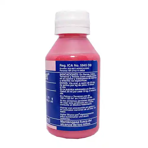 Bismopet Antidiarreico en Suspension Oral para Mascotas (1,75 g / 100 g)