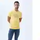 Camiseta Hombre Amarillo Talla M 842F002 Americanino