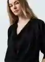 Camisa Mujer Negro Puro Ultraoscuro L 511G366 Naf Naf