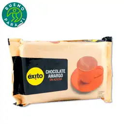 Éxito Chocolate Amargo Sin Azucar