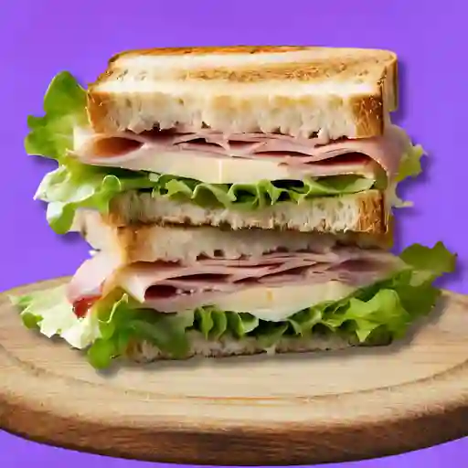 Sandwich jamon queso