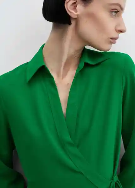 Vestido Bilma6 Verde Talla S Mujer Mango