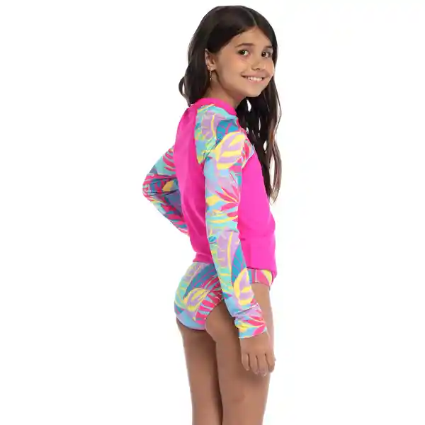 Camiseta Manga Larga Sunshine Paradise Palm Junior 14 Speedo