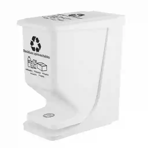 Vanyplas Papelera 14 L Blanca Screen