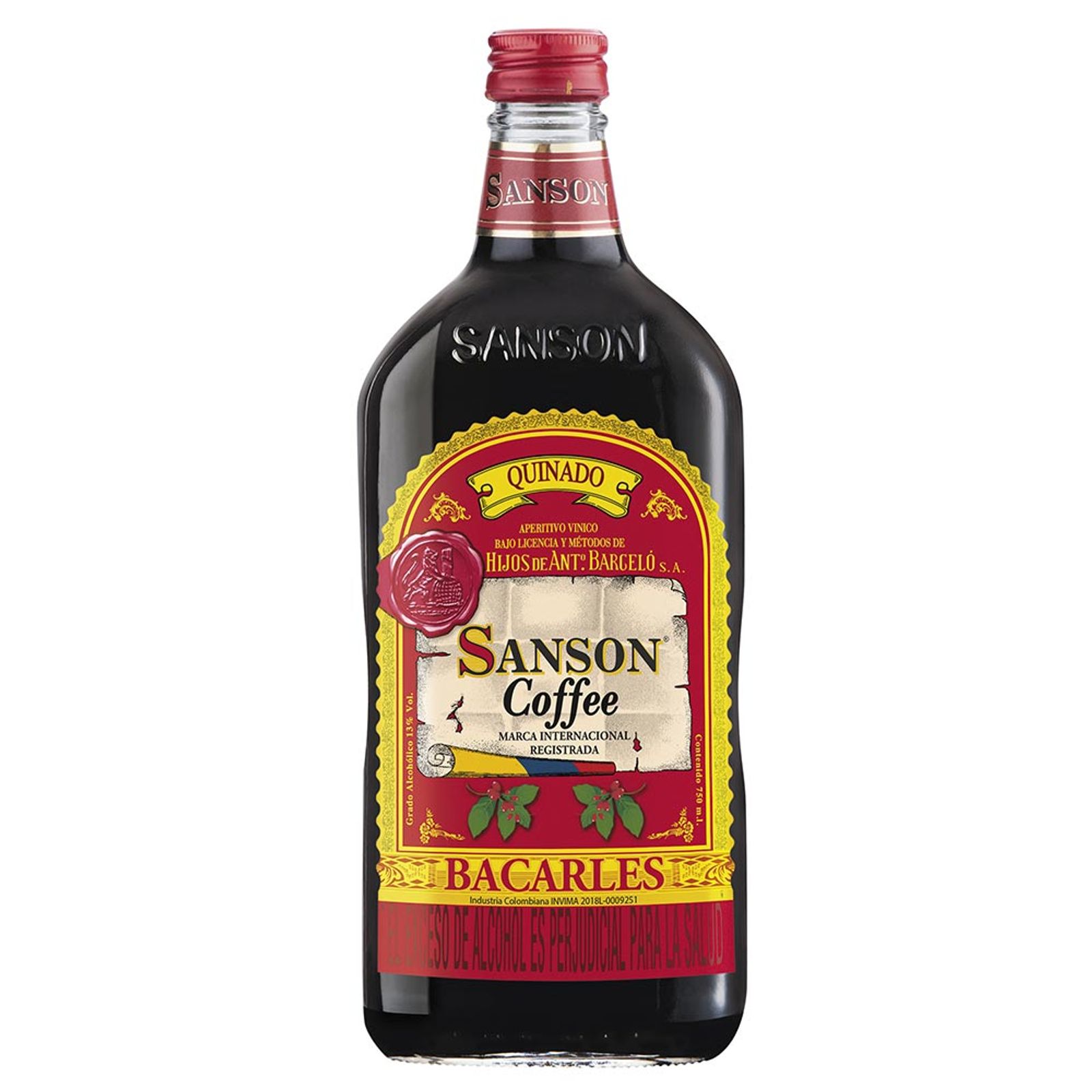 Sanson Coffee Vino Tinto Quinado 750 ml