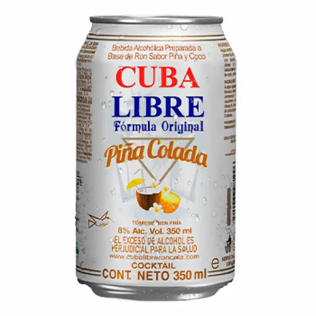 Cuba Libre Bebida Alcohólica Preparada Sabor a Piña Colada