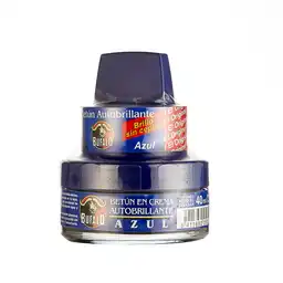 Bufalo Betún en Crema para Zapatos Color Azul Auto Brillante