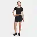 Nike Camiseta W One Fitted Df Ss Top Para Mujer Negro Talla L