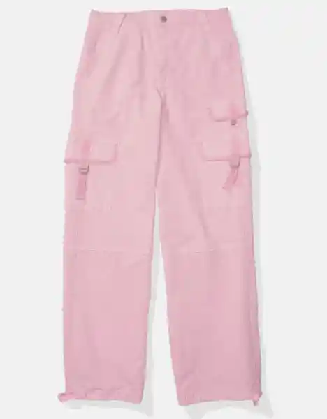 Pantalón Elástica Mujer Rosa Talla 0 American Eagle