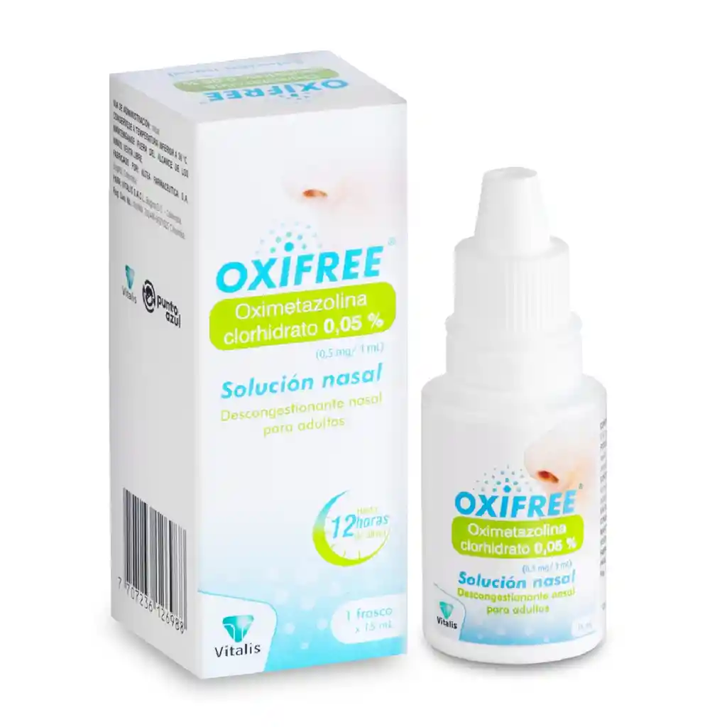 Oxifree Oximetazolina 0.5 Mg Solucion Nasal
