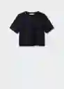 Camiseta Olivia-h Negro Talla XL Mujer Mango