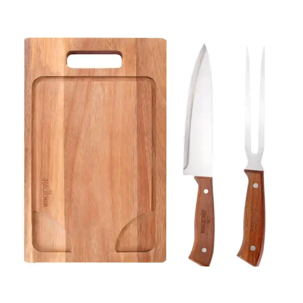 Cuchillo Tenedor y Tabla La Hacienda
