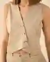 Camisa Beige Pardo Claro Talla M 412G002 Esprit