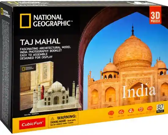 National Geographic Rompecabezas Taj Mahal 3d Revista