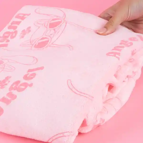 Toalla de Baño Ángel Serie Lilo Stitch Disney Rosa Miniso