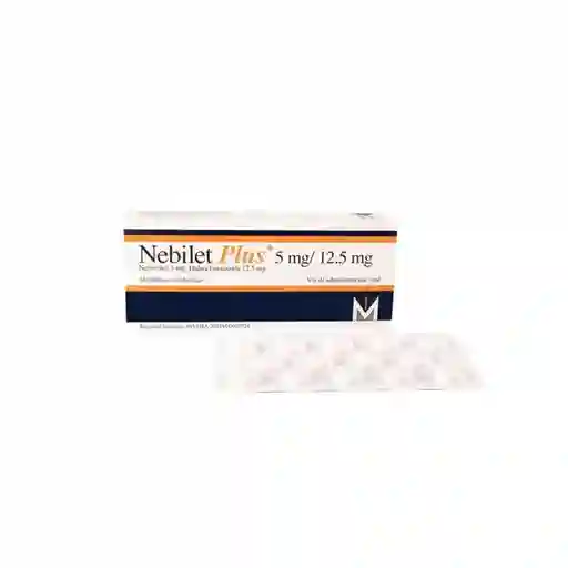 Nebilet Plus (5 mg/12.5 mg) 14 Tabletas