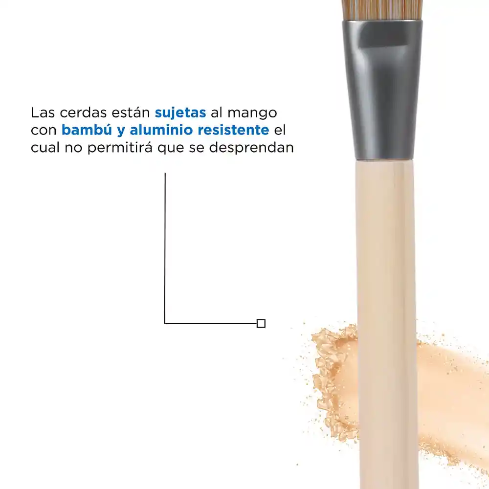 Brocha de Maquillaje en Bambú de Doble Cara Eco Miniso