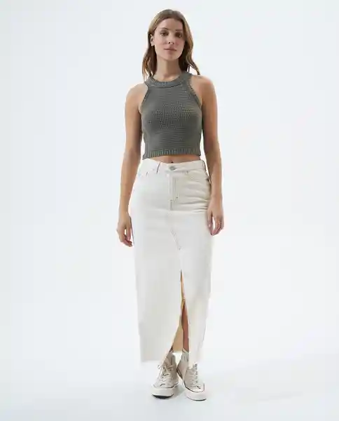 Camiseta Mujer Verde Talla S 601F016 Americanino