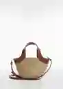 Bolso P Loop Cuero Talla 99 Mujer Mango