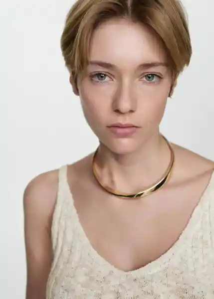 Top Lisboa Off White Talla XS Mujer Mango