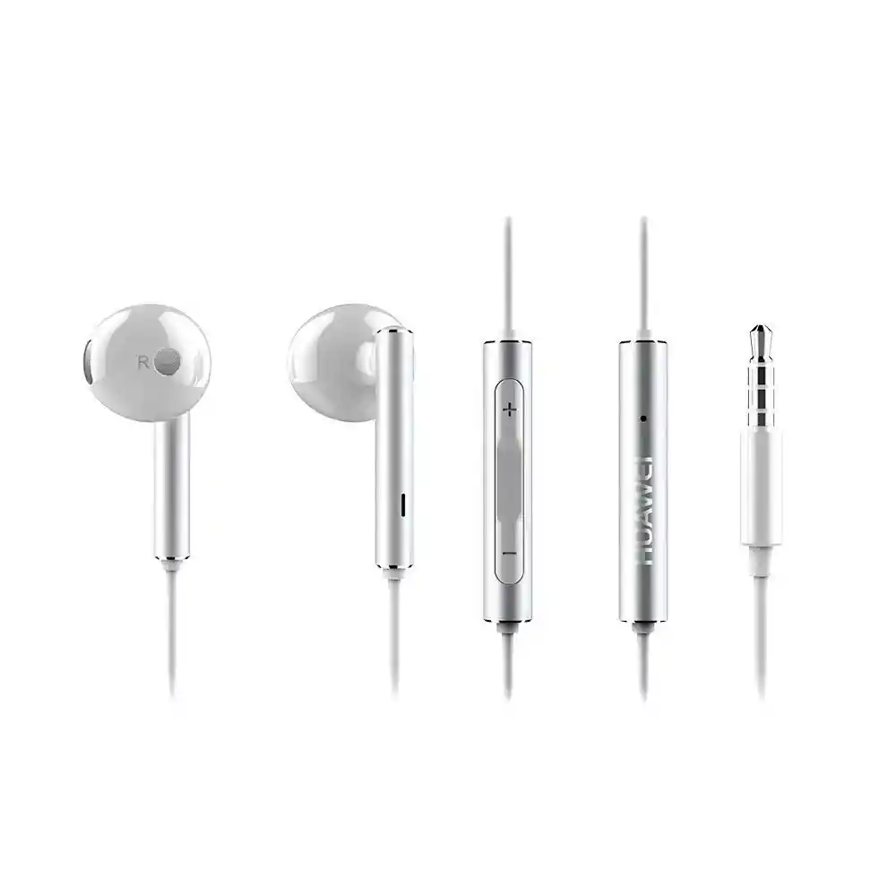 Huawei Audífonos Alámbricos Earphones AM116 Blanco Metal