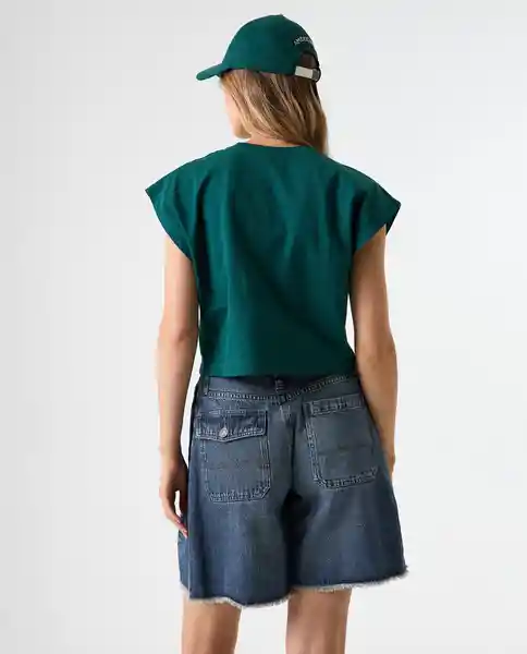 Camiseta Mujer Verde Talla M 602G006_VER195220 Americanino