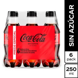 Coca-Cola Zero Gaseosa Sin Azúcar 