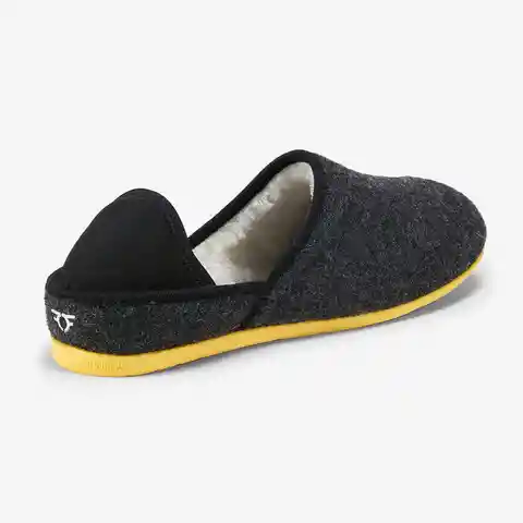 Qaimew Pantuflas Hilounge Gris Oscuro Amarillo T. 37