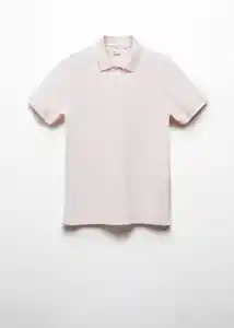 Camisa Polo Rea Rosa Pastel Talla XL Hombre Mango