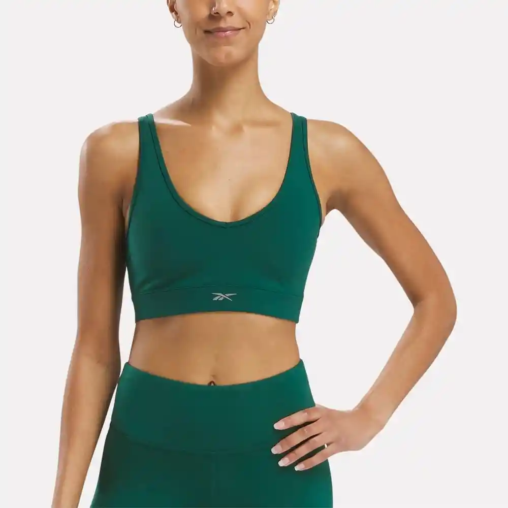 Reebok Crop Activ Coll Dreamblend Bra Mujer Verde L