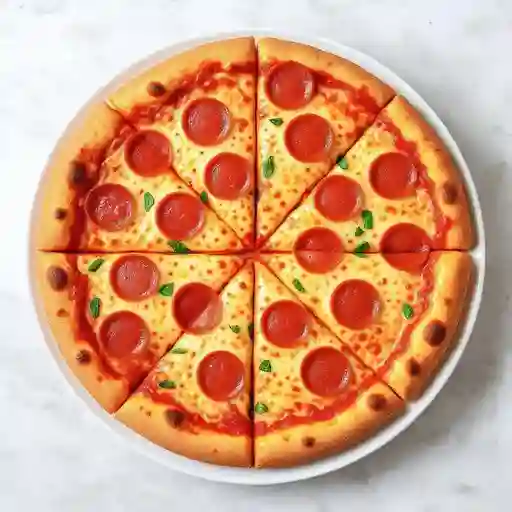 Pizza Salami Pepperoni Mediana con Borde