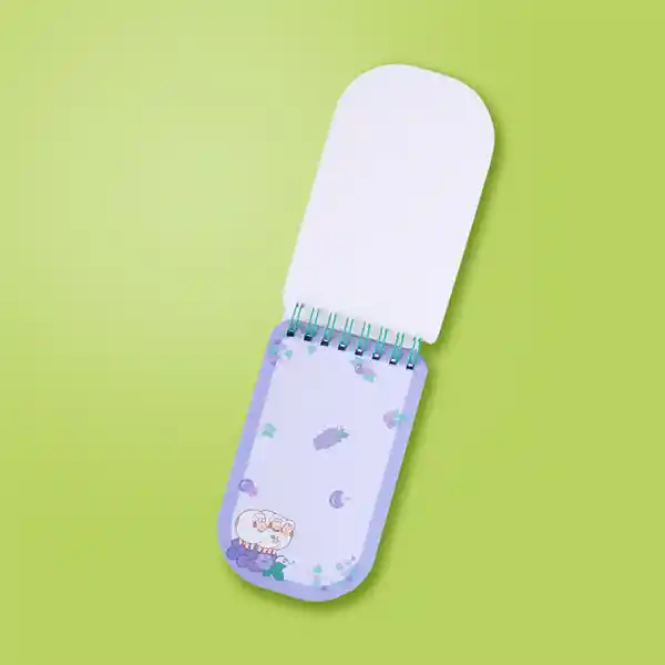 Libreta Mini Argollada de 48 Hojas Oveja Serie Miniso