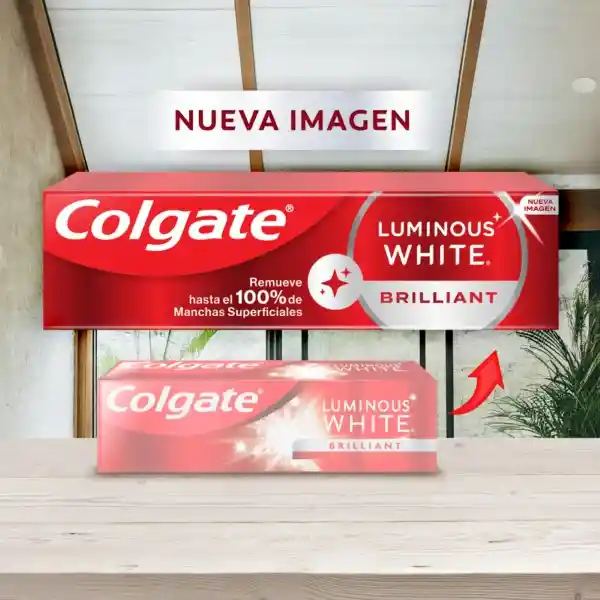 Crema Dental Blanqueadora Colgate Luminous Brilliant 75 mL x 2