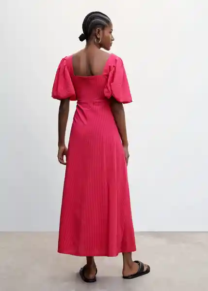 Vestido Fermin Fucsia Talla XL Mujer Mango