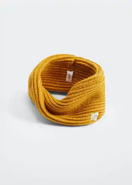 Bufanda Quebecdo Ocre Talla 99 Niños Mango