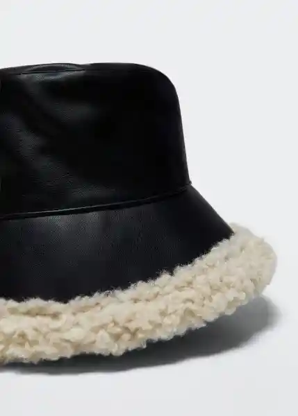 Gorro Puf Negro Talla 99 Mujer Mango